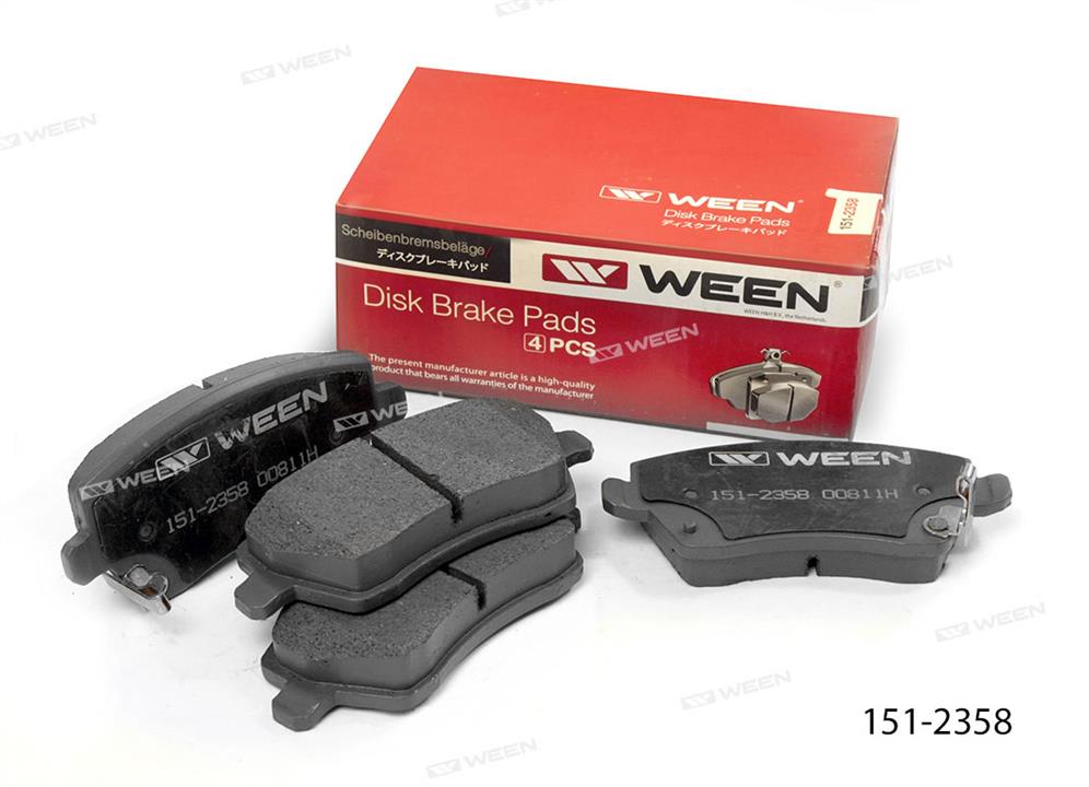 Ween 151-2358 Brake Pad Set, disc brake 1512358: Buy near me in Poland at 2407.PL - Good price!