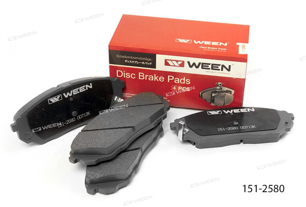 Ween 151-2580 Тормозные колодки дисковые, комплект 1512580: Отличная цена - Купить в Польше на 2407.PL!