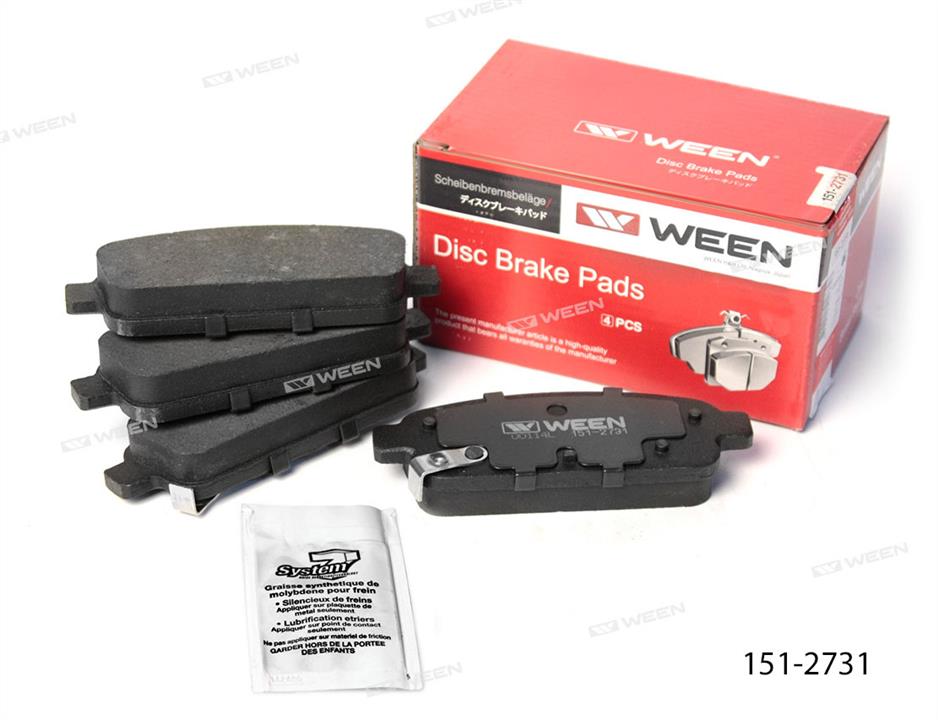 Ween 151-2731 Brake Pad Set, disc brake 1512731: Buy near me in Poland at 2407.PL - Good price!