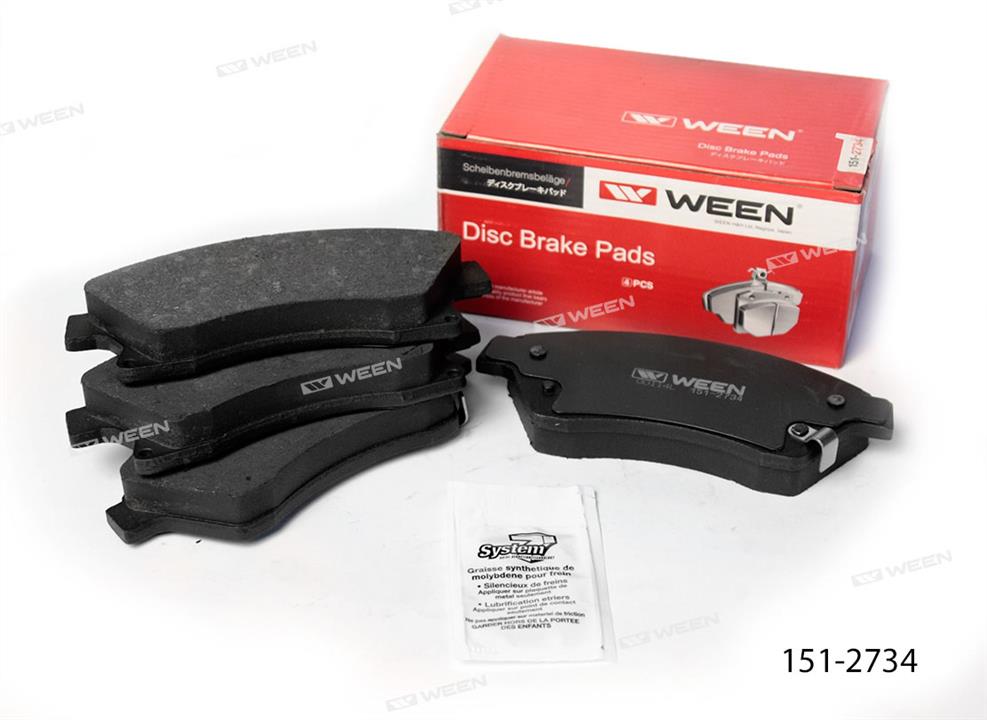 Ween 151-2734 Brake Pad Set, disc brake 1512734: Buy near me in Poland at 2407.PL - Good price!