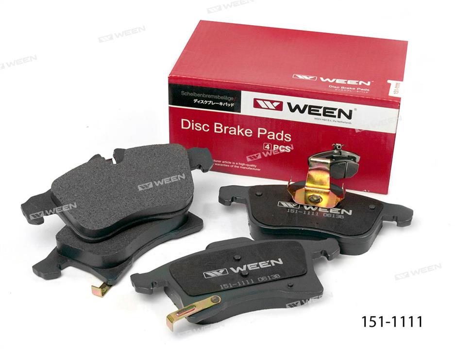 Ween 151-1111 Тормозные колодки дисковые, комплект 1511111: Отличная цена - Купить в Польше на 2407.PL!