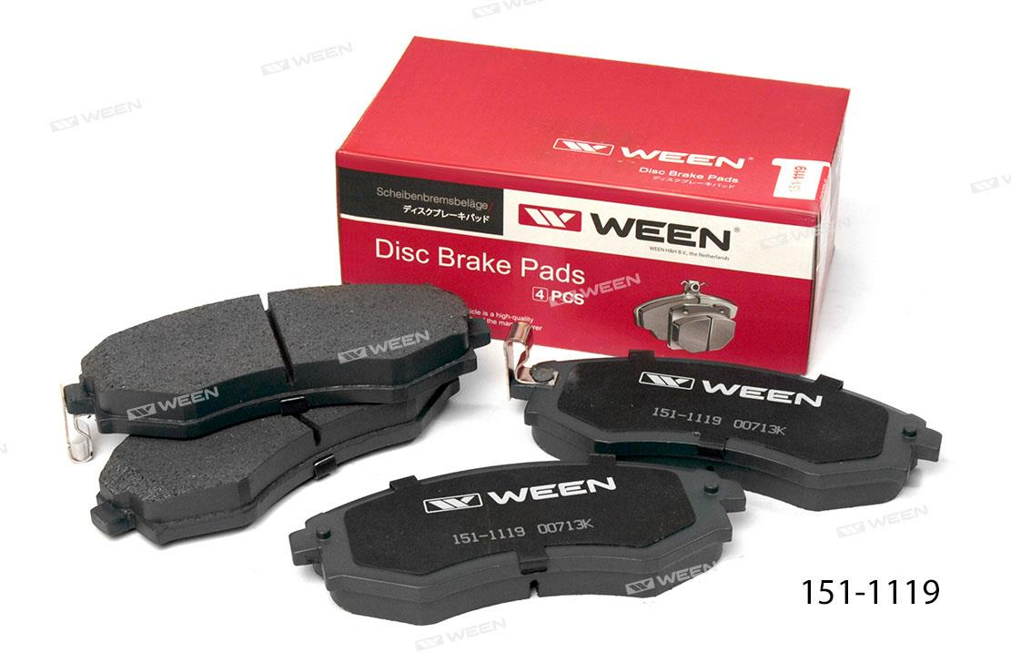 Ween 151-1119 Brake Pad Set, disc brake 1511119: Buy near me in Poland at 2407.PL - Good price!