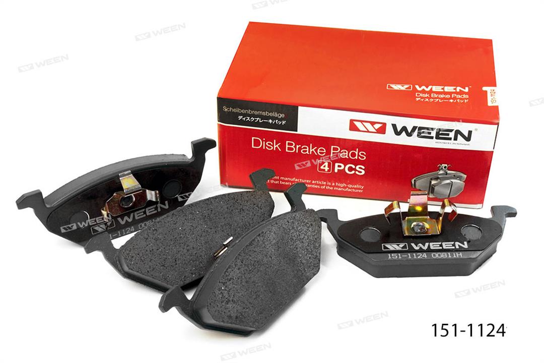 Ween 151-1124 Тормозные колодки дисковые, комплект 1511124: Отличная цена - Купить в Польше на 2407.PL!