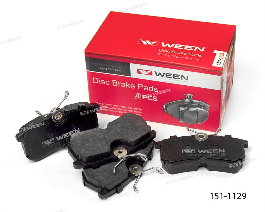 Ween 151-1129 Тормозные колодки дисковые, комплект 1511129: Отличная цена - Купить в Польше на 2407.PL!