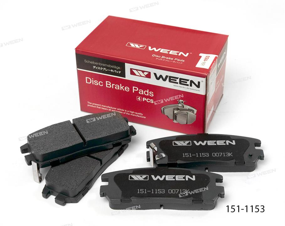 Ween 151-1153 Brake Pad Set, disc brake 1511153: Buy near me in Poland at 2407.PL - Good price!