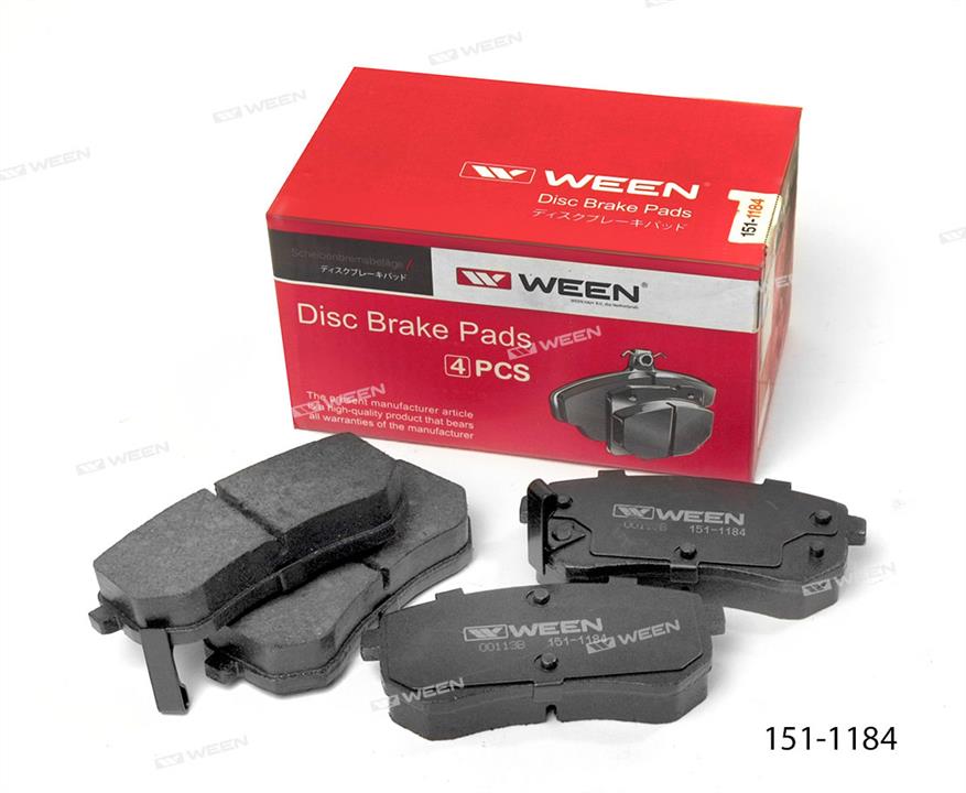 Ween 151-1184 Тормозные колодки дисковые, комплект 1511184: Отличная цена - Купить в Польше на 2407.PL!