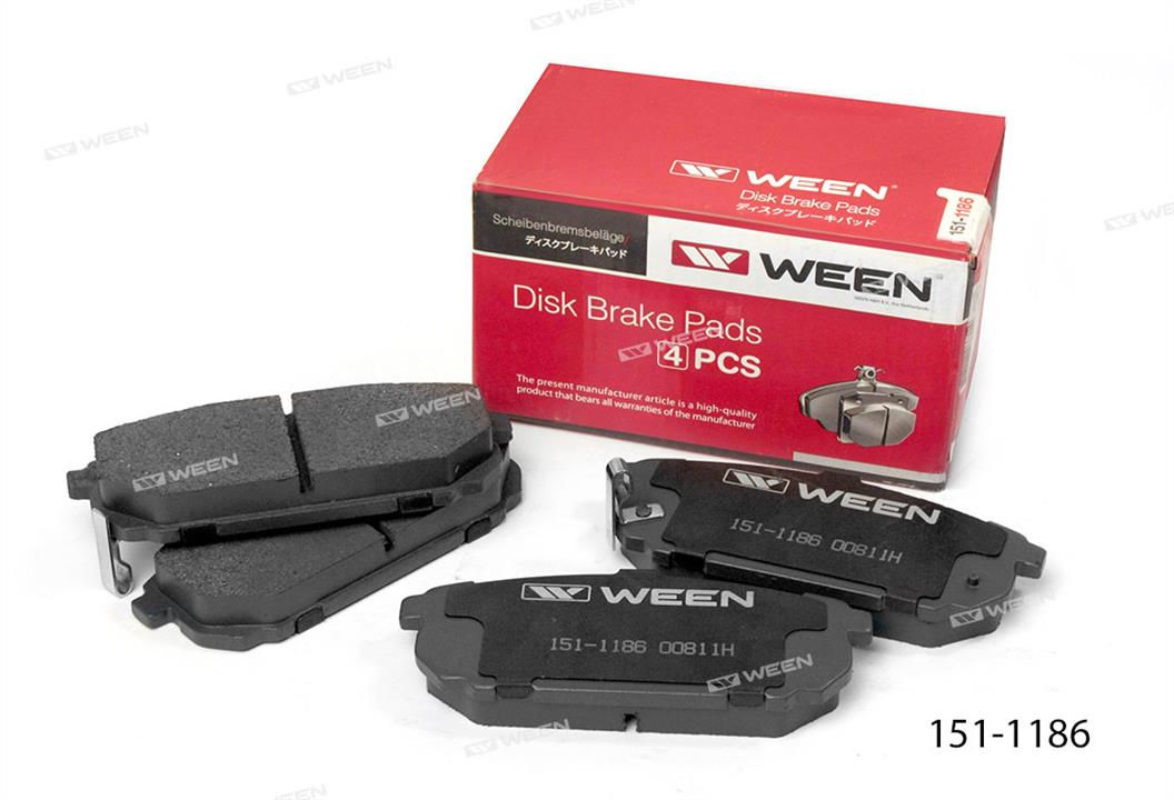 Ween 151-1186 Brake Pad Set, disc brake 1511186: Buy near me at 2407.PL in Poland at an Affordable price!