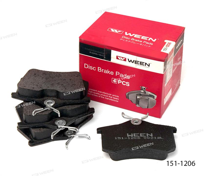 Ween 151-1206 Brake Pad Set, disc brake 1511206: Buy near me in Poland at 2407.PL - Good price!