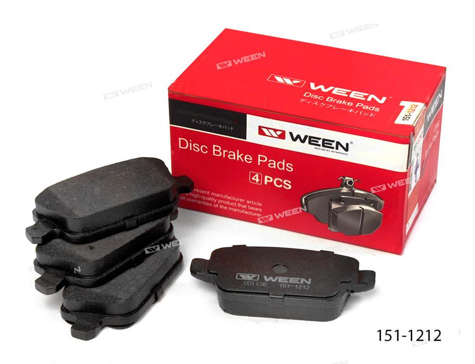 Ween 151-1212 Brake Pad Set, disc brake 1511212: Buy near me at 2407.PL in Poland at an Affordable price!