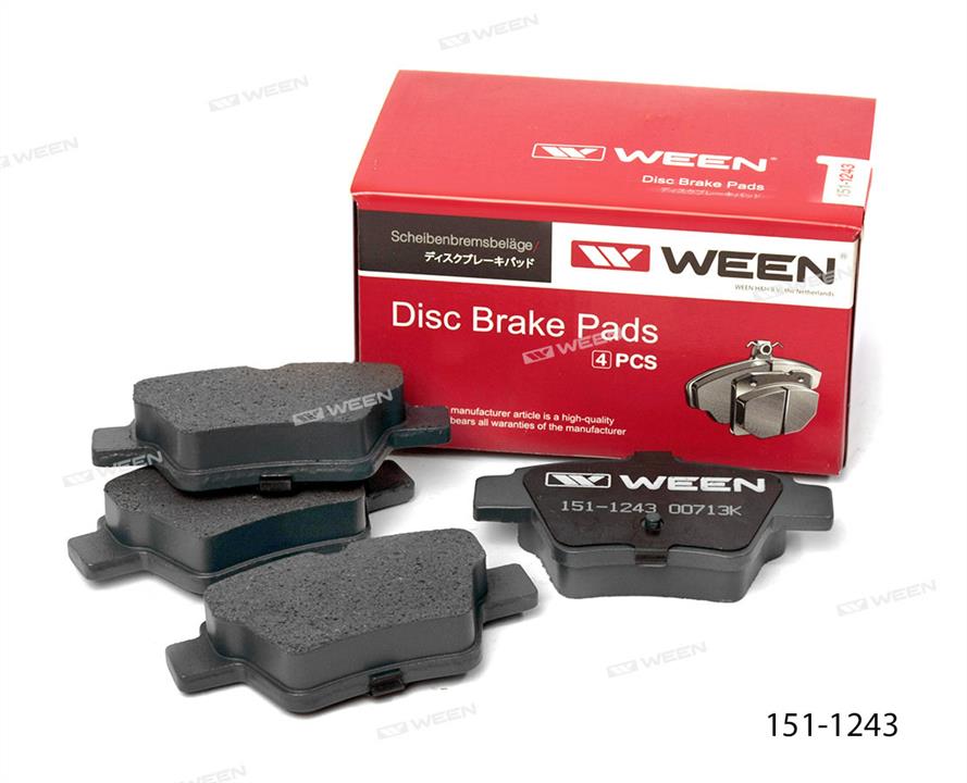 Ween 151-1243 Brake Pad Set, disc brake 1511243: Buy near me at 2407.PL in Poland at an Affordable price!