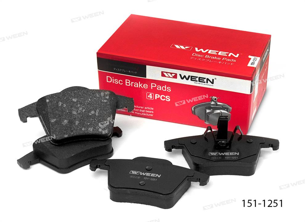 Ween 151-1251 Тормозные колодки дисковые, комплект 1511251: Отличная цена - Купить в Польше на 2407.PL!