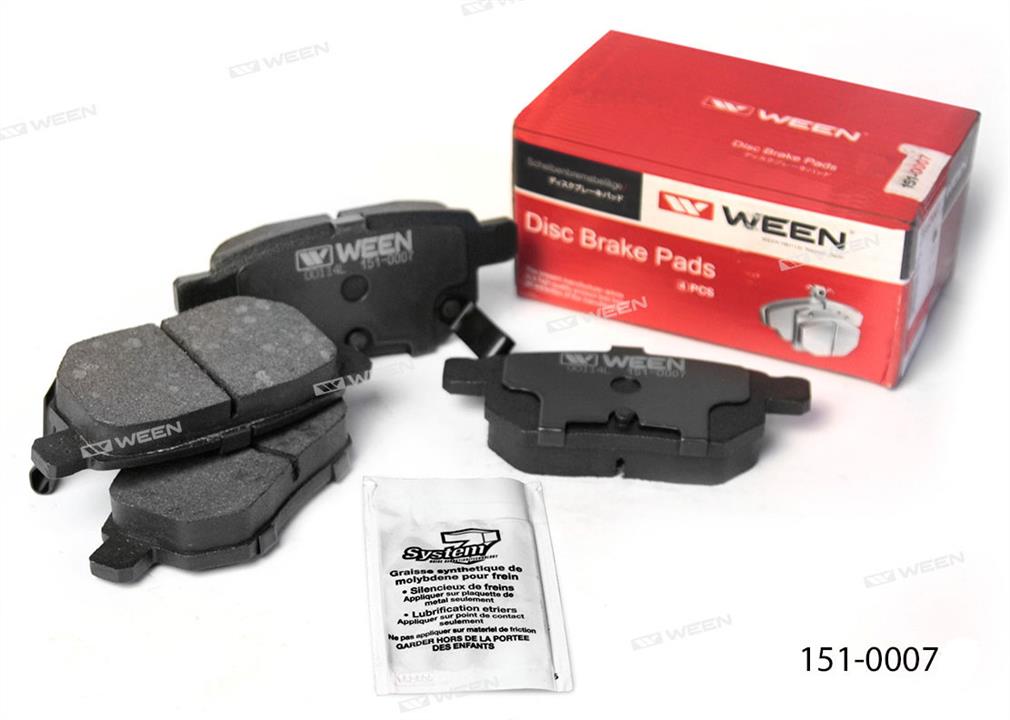 Ween 151-0007 Brake Pad Set, disc brake 1510007: Buy near me in Poland at 2407.PL - Good price!
