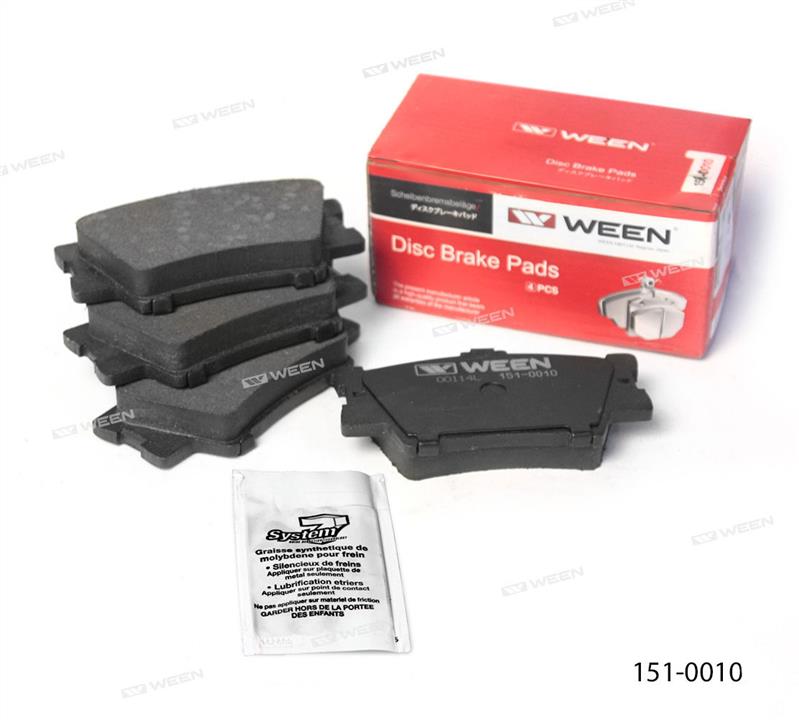 Ween 151-0010 Brake Pad Set, disc brake 1510010: Buy near me in Poland at 2407.PL - Good price!