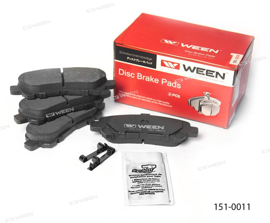 Ween 151-0011 Brake Pad Set, disc brake 1510011: Buy near me in Poland at 2407.PL - Good price!