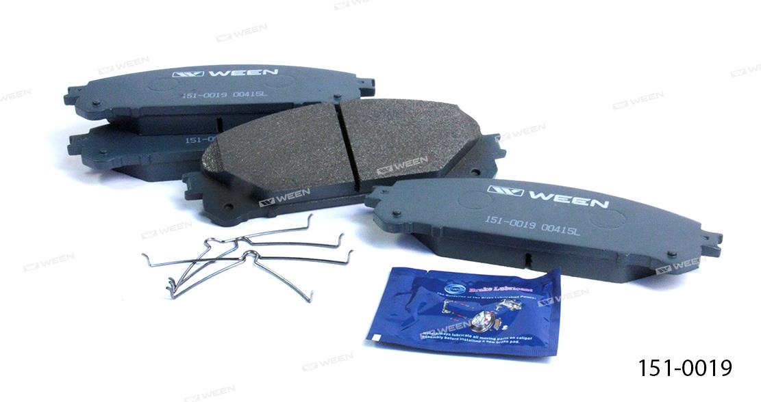 Ween 151-0019 Brake Pad Set, disc brake 1510019: Buy near me in Poland at 2407.PL - Good price!