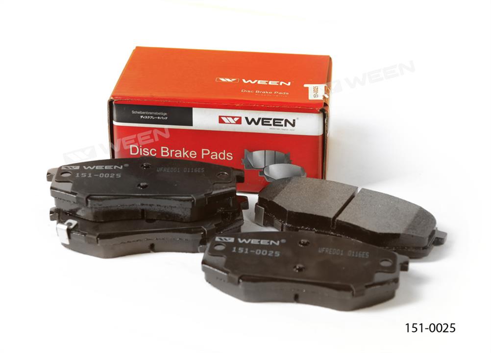 Ween 151-0025 Тормозные колодки дисковые передние, комплект 1510025: Отличная цена - Купить в Польше на 2407.PL!