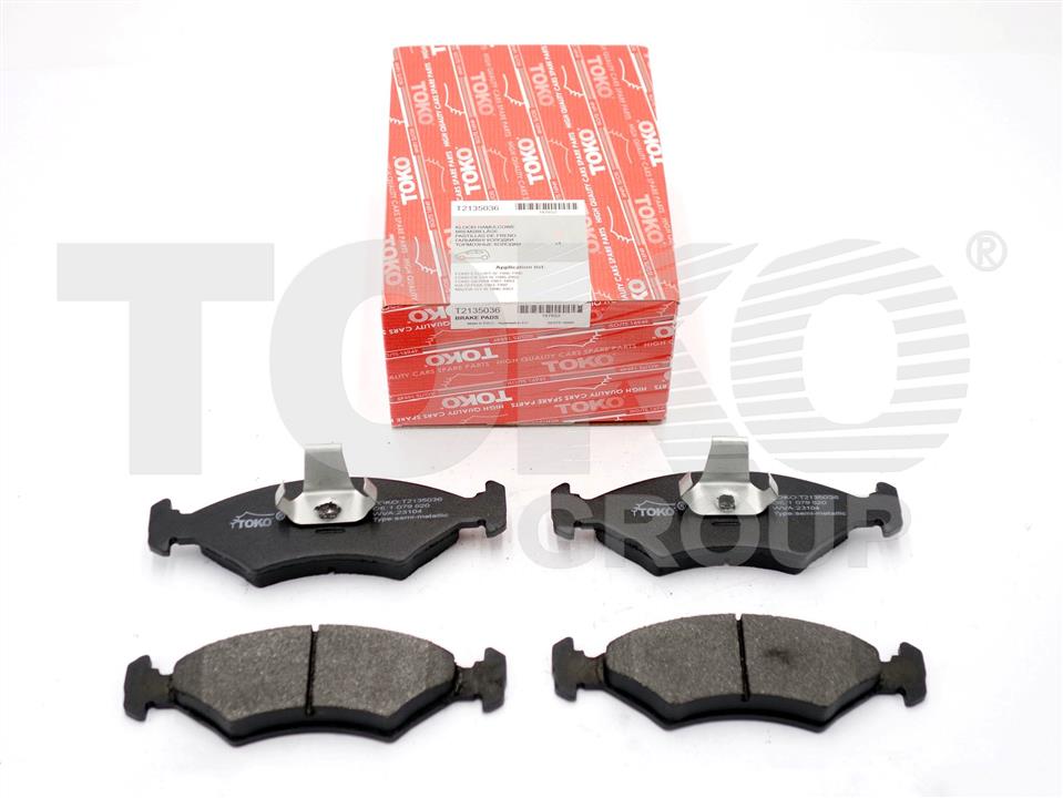 Toko T2135036 Front disc brake pads, set T2135036: Buy near me in Poland at 2407.PL - Good price!