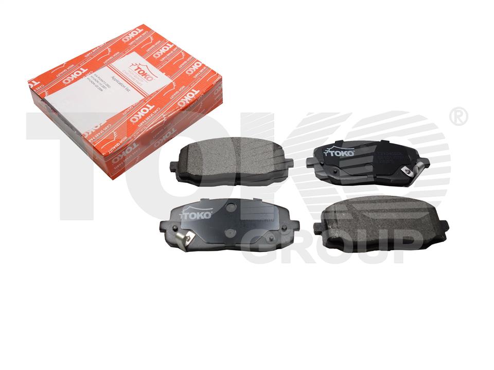 Toko T2104020L Front disc brake pads, set T2104020L: Buy near me in Poland at 2407.PL - Good price!