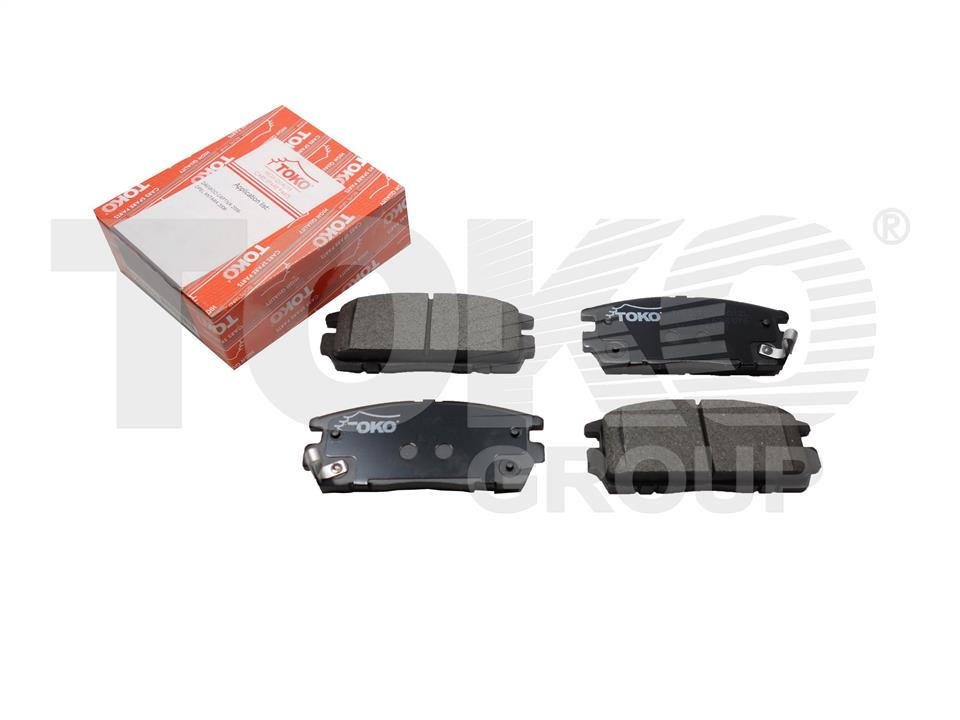Toko T2202012L Rear disc brake pads, set T2202012L: Buy near me at 2407.PL in Poland at an Affordable price!