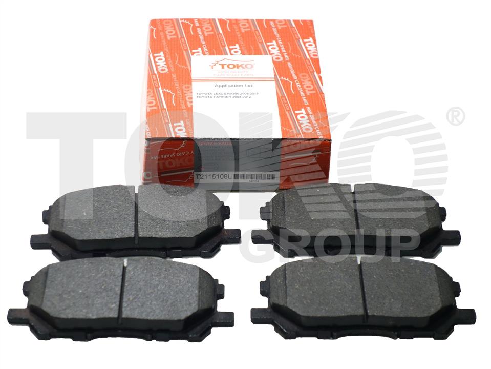 Toko T2115108L Front disc brake pads, set T2115108L: Buy near me at 2407.PL in Poland at an Affordable price!