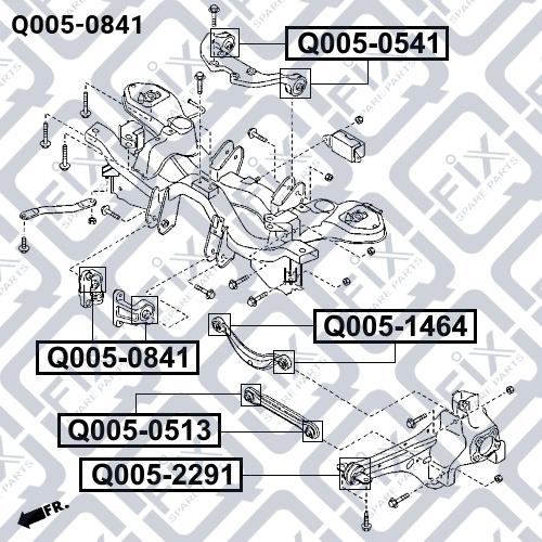 Tuleja przekładni tylnej osi Q-fix Q005-0841