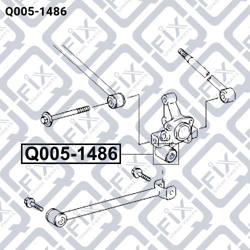 Rear axle bush Q-fix Q005-1486