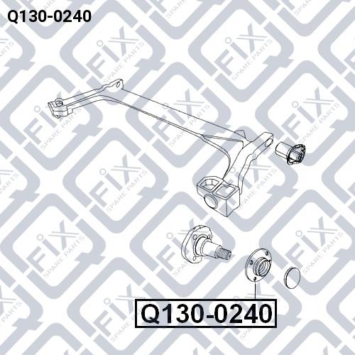 Radnabe mit hinterem Lager Q-fix Q130-0240