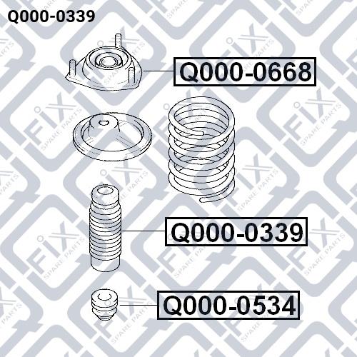 Q-fix Q000-0339 Schutzhülle des Stoßdämpfers Q0000339: Kaufen Sie zu einem guten Preis in Polen bei 2407.PL!