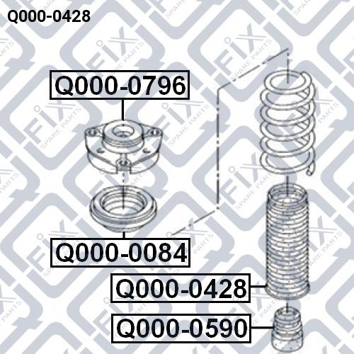 Q-fix Q000-0428 Osłona amortyzatora zawieszenia Q0000428: Dobra cena w Polsce na 2407.PL - Kup Teraz!