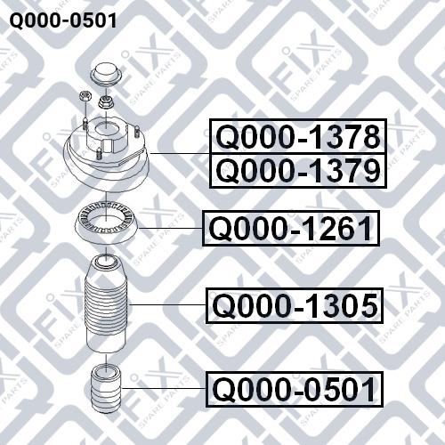 Q-fix Q000-0501 Anschlagpuffer, federung Q0000501: Kaufen Sie zu einem guten Preis in Polen bei 2407.PL!