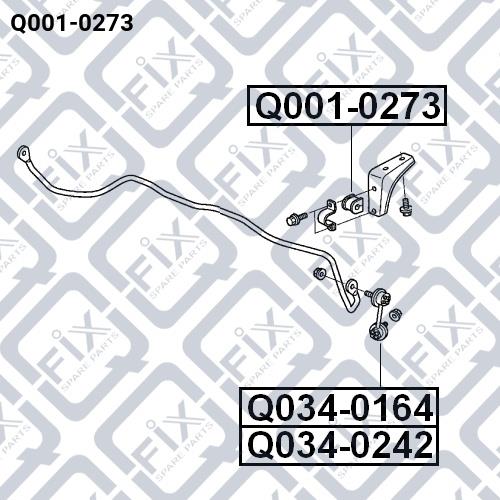 Q-fix Q001-0273 Tuleja stabilizatora tylnego Q0010273: Dobra cena w Polsce na 2407.PL - Kup Teraz!