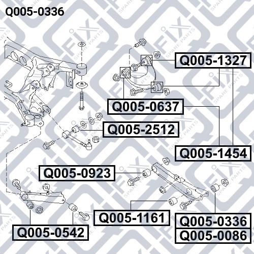 Q-fix Q005-0336 Silentblock des hinteren Zapfens Q0050336: Kaufen Sie zu einem guten Preis in Polen bei 2407.PL!