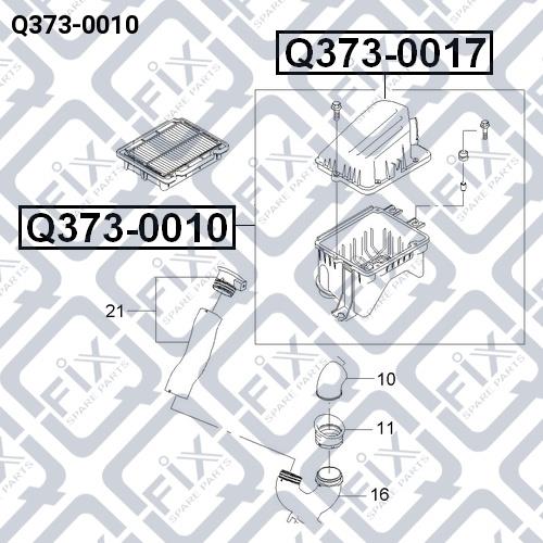 Filter luftfiltergehaeus Q-fix Q373-0010