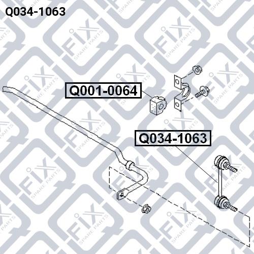 Q-fix Q034-1063 Rear stabilizer bracket Q0341063: Buy near me in Poland at 2407.PL - Good price!