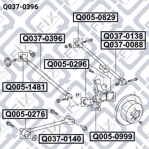 Q-fix Q037-0396 Traction rear transverse Q0370396: Buy near me in Poland at 2407.PL - Good price!