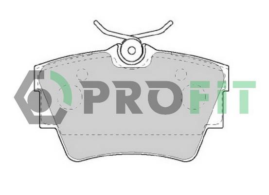Profit 5000-1516 Rear disc brake pads, set 50001516: Buy near me in Poland at 2407.PL - Good price!