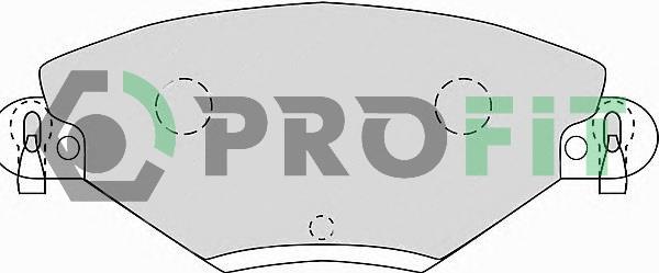 Profit 5000-1411 Тормозные колодки дисковые передние, комплект 50001411: Отличная цена - Купить в Польше на 2407.PL!