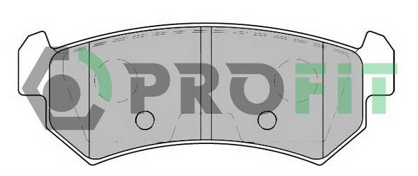 Profit 5000-1889 Rear disc brake pads, set 50001889: Buy near me in Poland at 2407.PL - Good price!