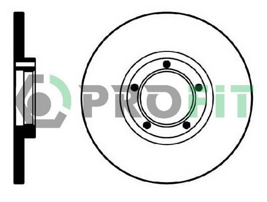 Profit 5010-0138 Unventilated front brake disc 50100138: Buy near me in Poland at 2407.PL - Good price!