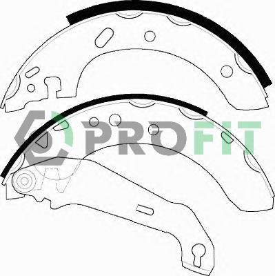 Profit 5001-0552 Brake shoe set 50010552: Buy near me in Poland at 2407.PL - Good price!