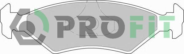 Profit 5000-0206 Front disc brake pads, set 50000206: Buy near me in Poland at 2407.PL - Good price!