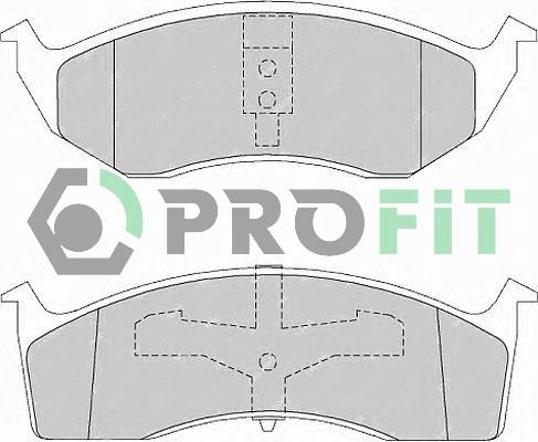 Profit 5000-1098 Front disc brake pads, set 50001098: Buy near me in Poland at 2407.PL - Good price!