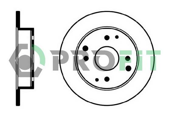Profit 5010-0565 Tarcza hamulcowa tylna, niewentylowana 50100565: Dobra cena w Polsce na 2407.PL - Kup Teraz!