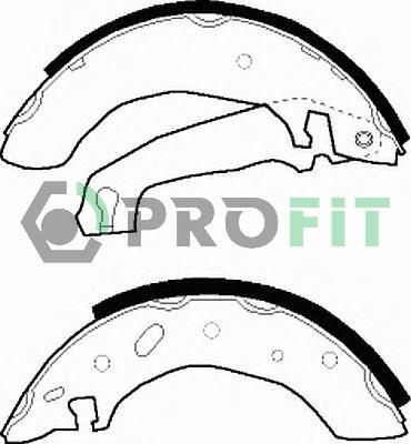 Profit 5001-0297 Brake shoe set 50010297: Buy near me in Poland at 2407.PL - Good price!