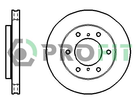 Profit 5010-1384 Front brake disc ventilated 50101384: Buy near me in Poland at 2407.PL - Good price!