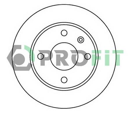 Profit 5010-0183 Front brake disc ventilated 50100183: Buy near me in Poland at 2407.PL - Good price!