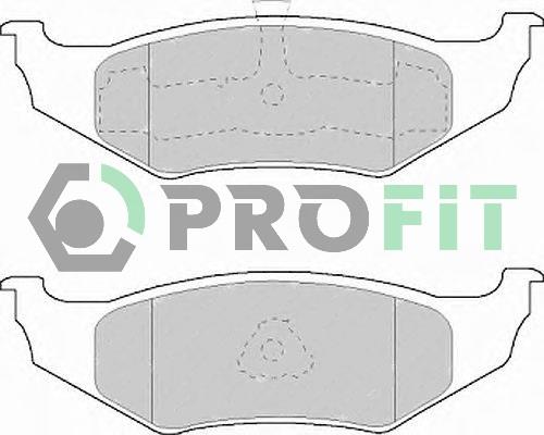 Profit 5000-1099 Тормозные колодки дисковые задние, комплект 50001099: Отличная цена - Купить в Польше на 2407.PL!