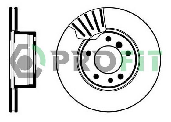 Profit 5010-0211 Wentylowana przednia tarcza hamulcowa 50100211: Dobra cena w Polsce na 2407.PL - Kup Teraz!
