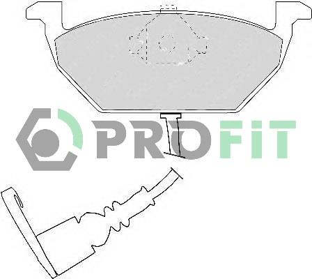 Profit 5000-1398 Front disc brake pads, set 50001398: Buy near me in Poland at 2407.PL - Good price!