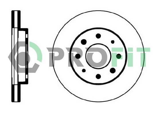 Profit 5010-0885 Front brake disc ventilated 50100885: Buy near me in Poland at 2407.PL - Good price!